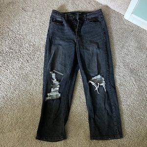 Beautiful Dark black mom jeans size 12!
